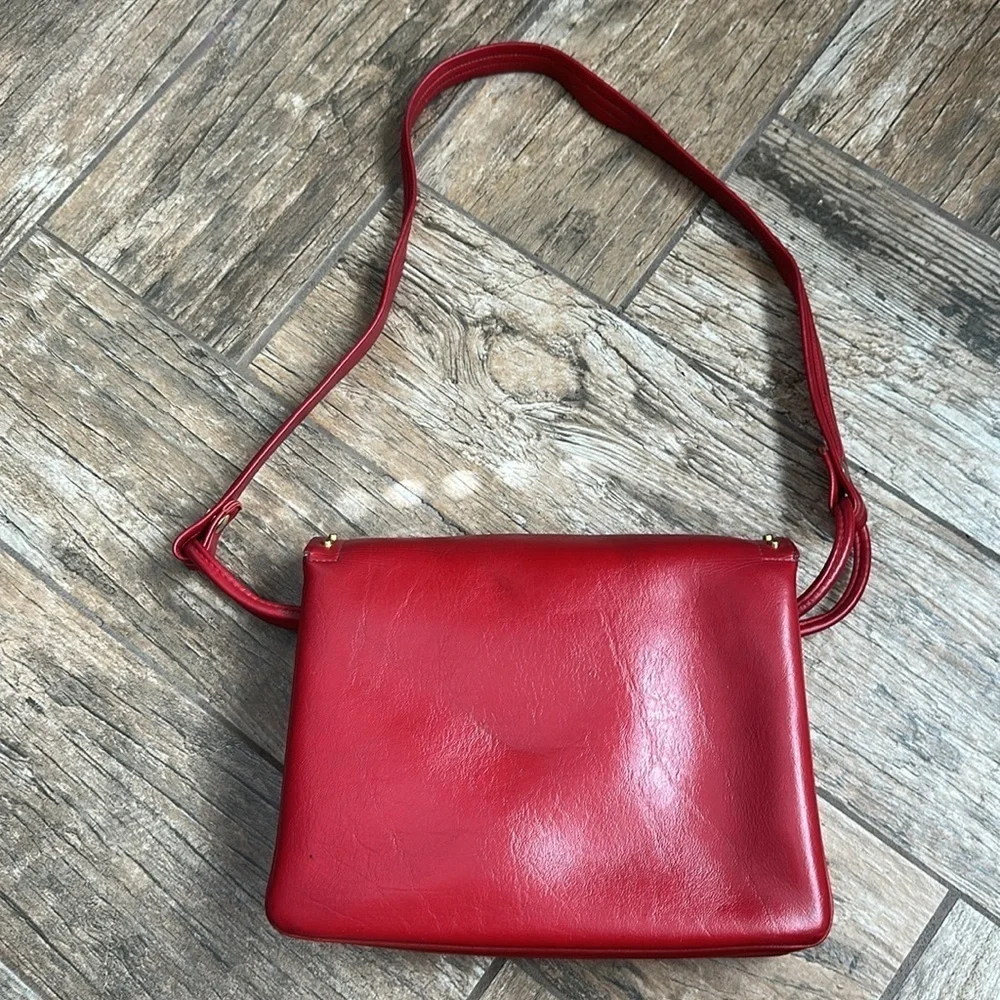 Vintage Collins red studded purse handbag
